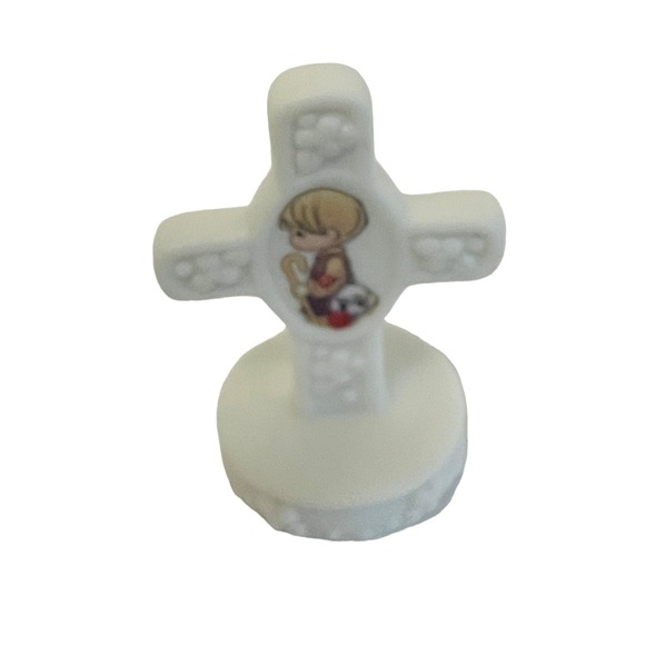 Other - Precious Moments Cross Praise The Lord Figurine 1998 PMI China Religious Decor